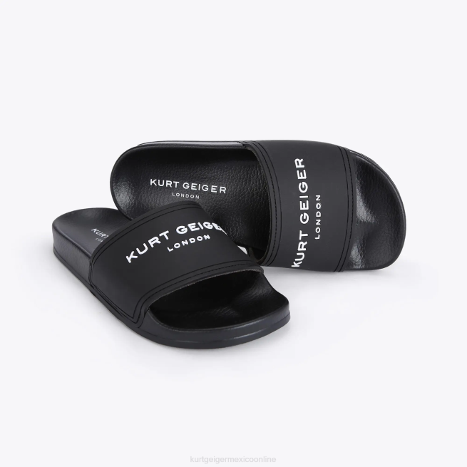 Kurt Geiger deslizador de piscina kgl londres BL0H493 | calzados negro hombres