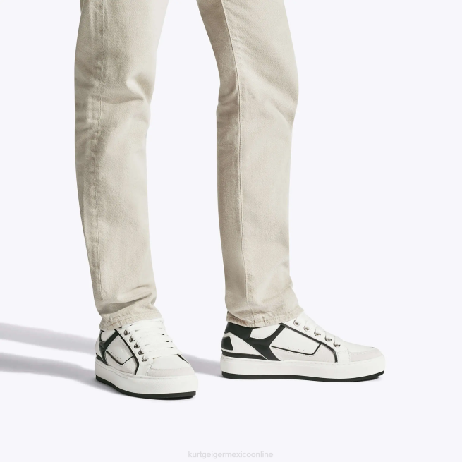 Kurt Geiger banco sur de londres BL0H593 | calzados blanco negro hombres