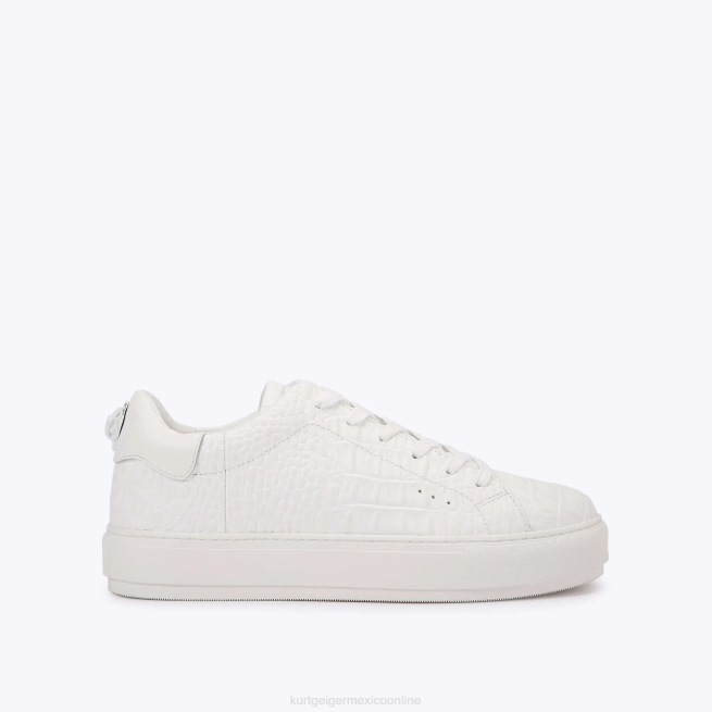 Kurt Geiger cocodrilo laney de londres BL0H603 | calzados blanco hombres