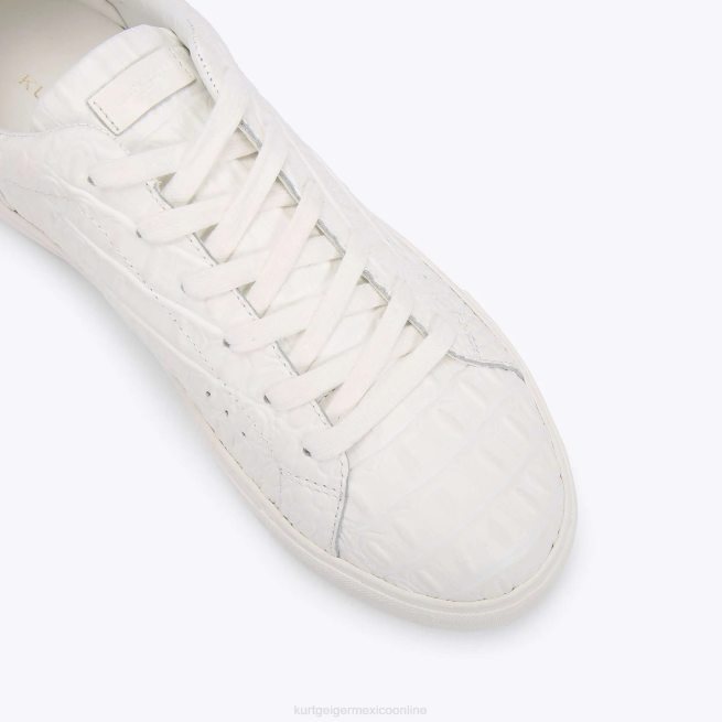 Kurt Geiger cocodrilo laney de londres BL0H603 | calzados blanco hombres