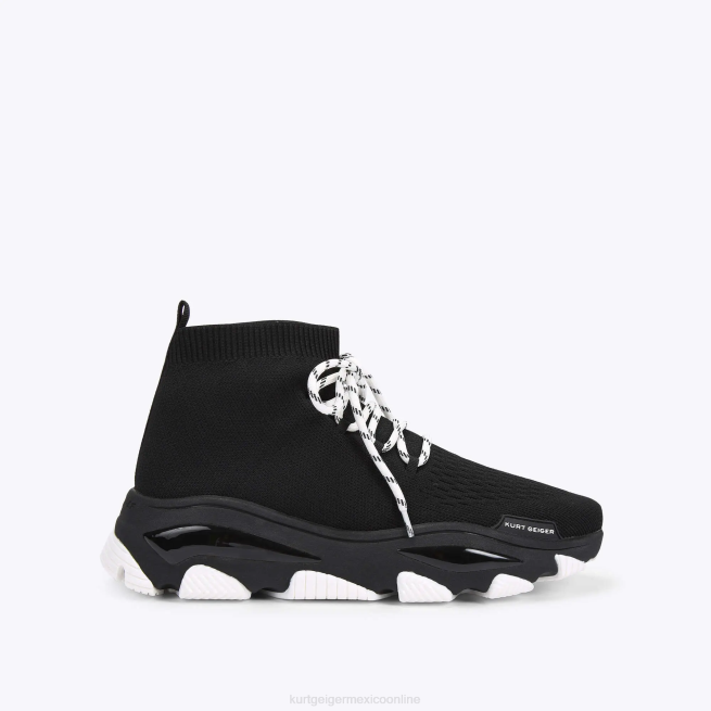 Kurt Geiger encaje de punto lettie de Londres BL0H610 | calzados blanco negro hombres