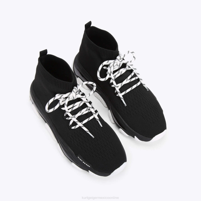 Kurt Geiger encaje de punto lettie de Londres BL0H610 | calzados blanco negro hombres
