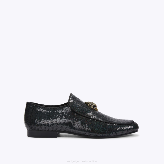 Kurt Geiger lentejuelas hugh eagle de londres BL0H633 | calzados verde negro hombres