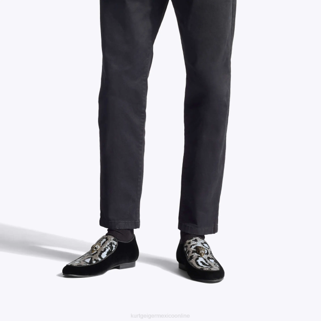 Kurt Geiger lentejuelas hugh eagle de londres BL0H634 | calzados negro otro hombres
