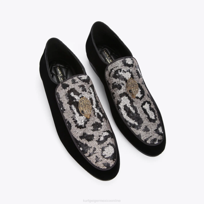 Kurt Geiger lentejuelas hugh eagle de londres BL0H634 | calzados negro otro hombres