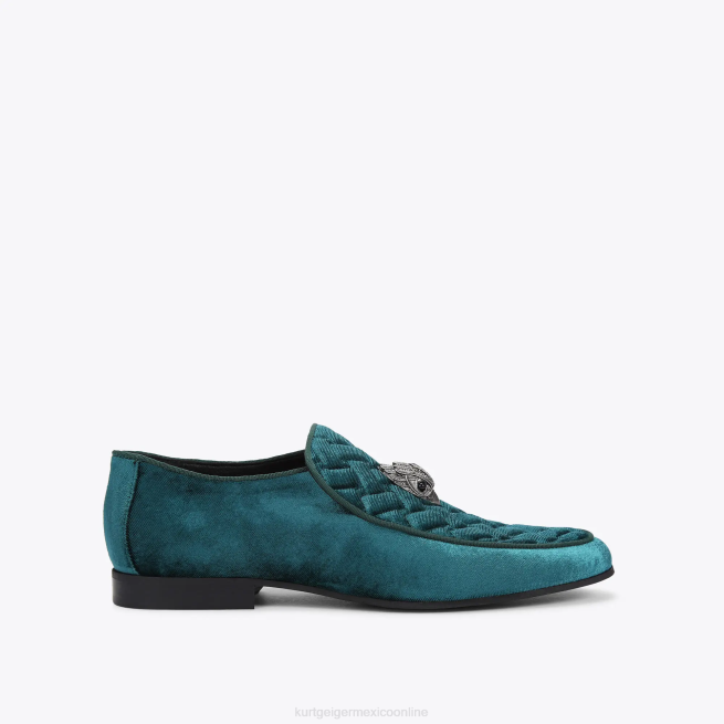 Kurt Geiger londres hugh cabeza de águila BL0H625 | calzados verde azulado hombres