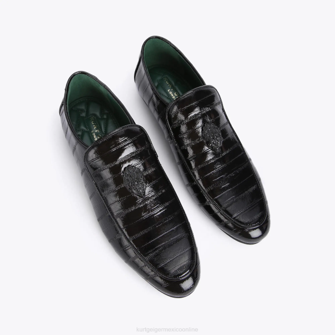 Kurt Geiger londres hugh eagle anguila patente BL0H659 | calzados negro hombres