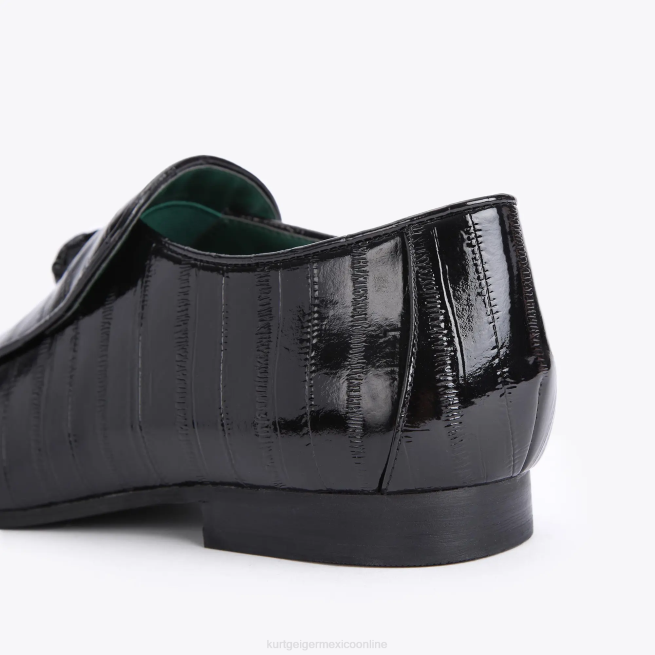 Kurt Geiger londres hugh eagle anguila patente BL0H659 | calzados negro hombres