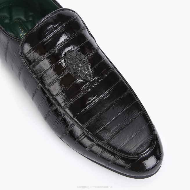Kurt Geiger londres hugh eagle anguila patente BL0H659 | calzados negro hombres