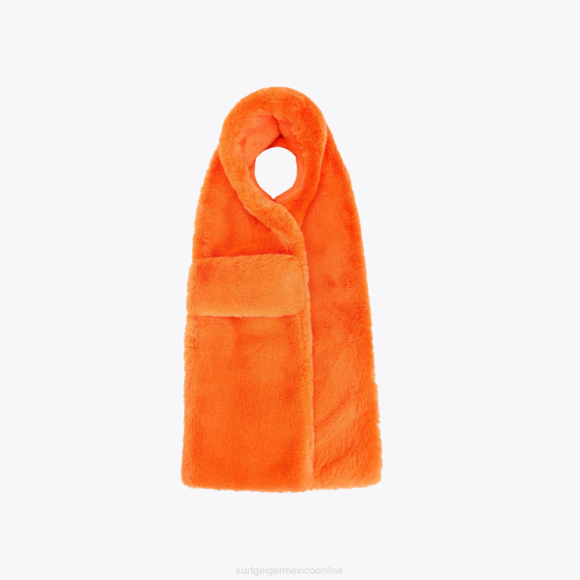 Kurt Geiger bufanda de amapola de Londres BL0H513 | accesorios naranja mujer