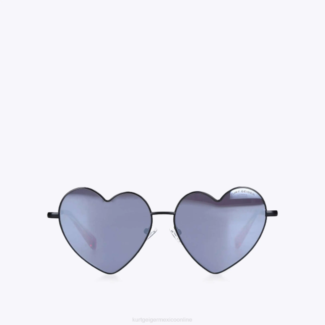 Kurt Geiger gafas de sol londres con forma de corazón de metal BL0H466 | accesorios negro mujer