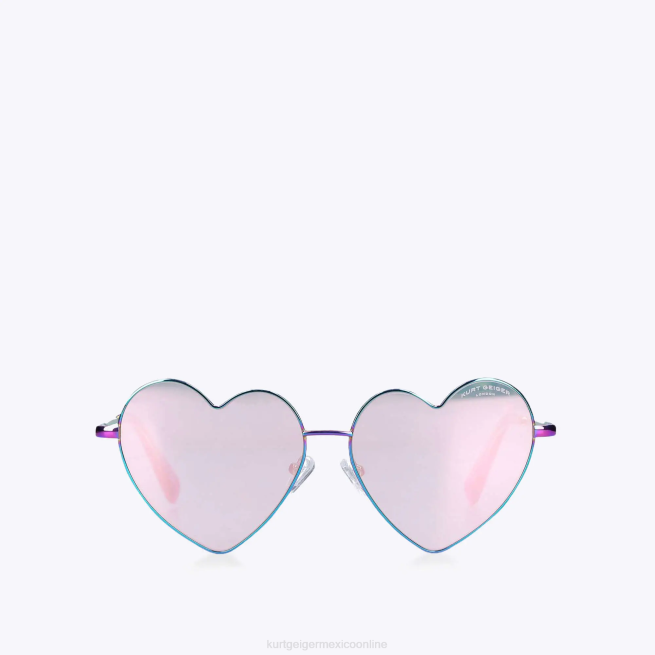 Kurt Geiger gafas de sol londres con forma de corazón de metal BL0H467 | accesorios combinación de metales mujer