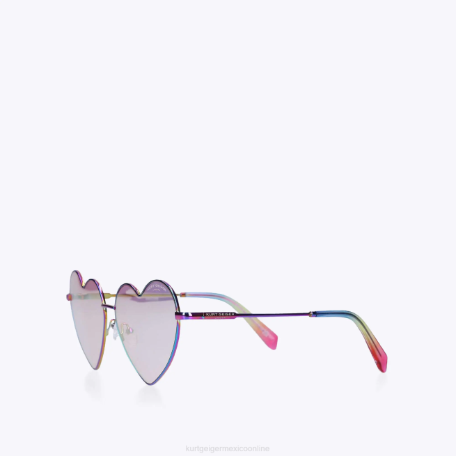 Kurt Geiger gafas de sol londres con forma de corazón de metal BL0H467 | accesorios combinación de metales mujer