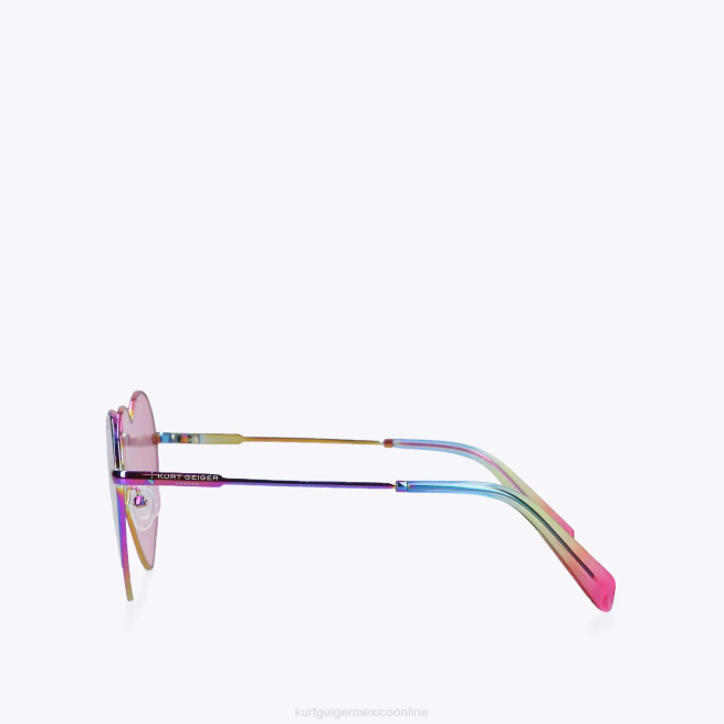 Kurt Geiger gafas de sol londres con forma de corazón de metal BL0H467 | accesorios combinación de metales mujer