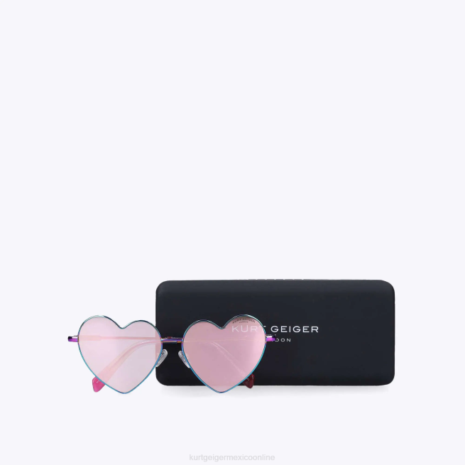 Kurt Geiger gafas de sol londres con forma de corazón de metal BL0H467 | accesorios combinación de metales mujer