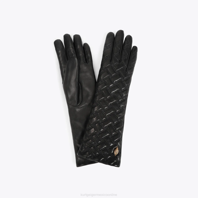 Kurt Geiger guantes largos london kensington BL0H504 | accesorios negro mujer
