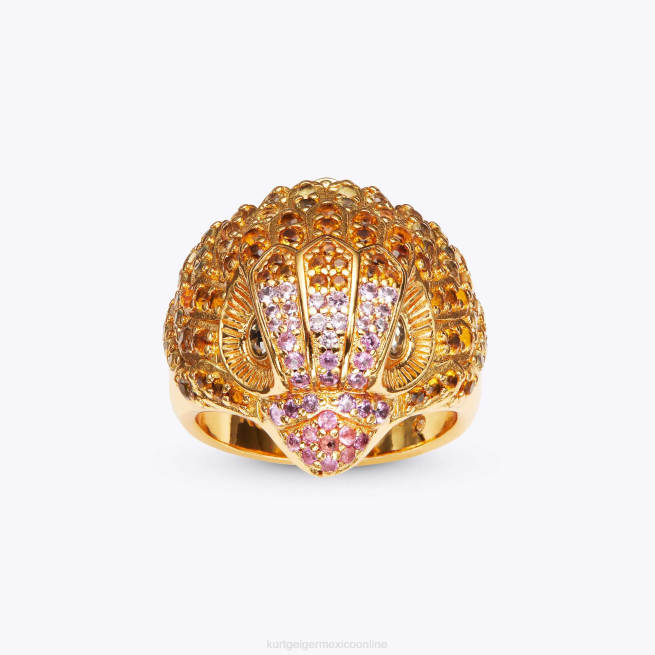 Kurt Geiger anillo con águila pavimentada de Londres BL0H542 | accesorios oro mujer