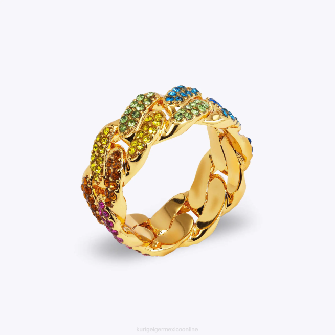 Kurt Geiger anillo de cadena arcoíris de Londres BL0H251 | accesorios multi/otro mujer