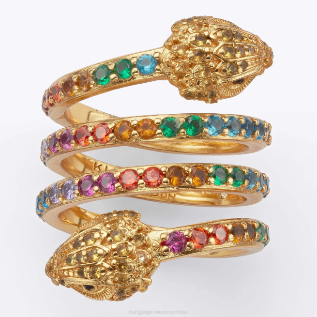Kurt Geiger anillo en espiral con águila de Londres BL0H179 | accesorios multi/otro mujer