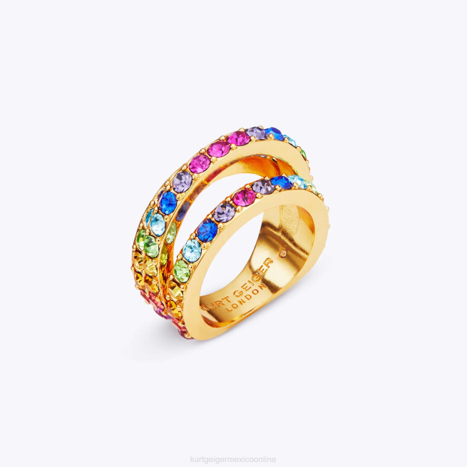 Kurt Geiger anillo triple arco iris de Londres BL0H180 | accesorios multi/otro mujer