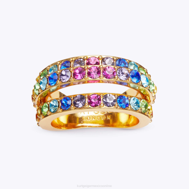 Kurt Geiger anillo triple arco iris de Londres BL0H180 | accesorios multi/otro mujer