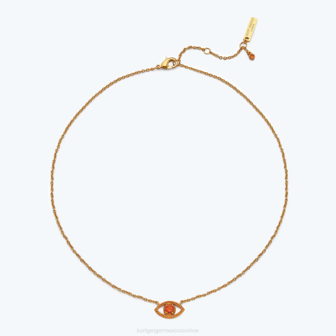 Kurt Geiger collar con colgante de mal de ojo de Londres BL0H535 | accesorios naranja mujer