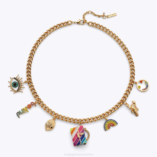 Kurt Geiger collar con múltiples dijes de Londres BL0H186 | accesorios oro mujer