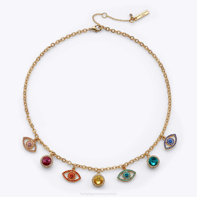 Kurt Geiger collar de cristal de mal de ojo de Londres BL0H589 | accesorios oro mujer