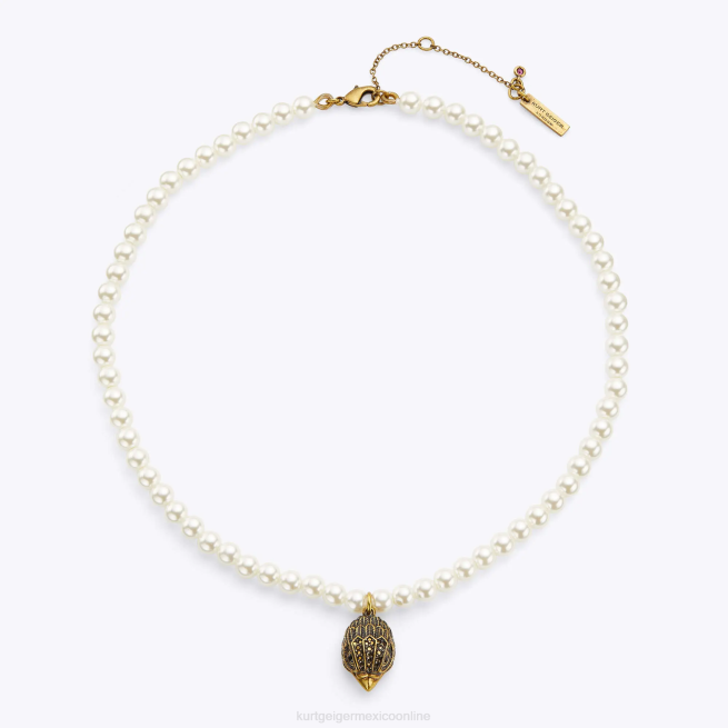 Kurt Geiger collar de perlas del águila de londres BL0H570 | accesorios blanco mujer