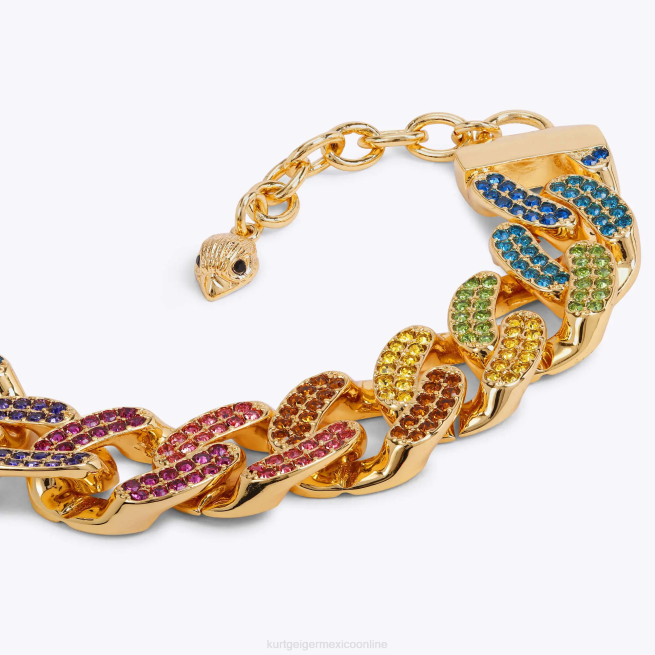 Kurt Geiger pulsera de cadena de arcoíris de Londres BL0H555 | accesorios multi/otro mujer