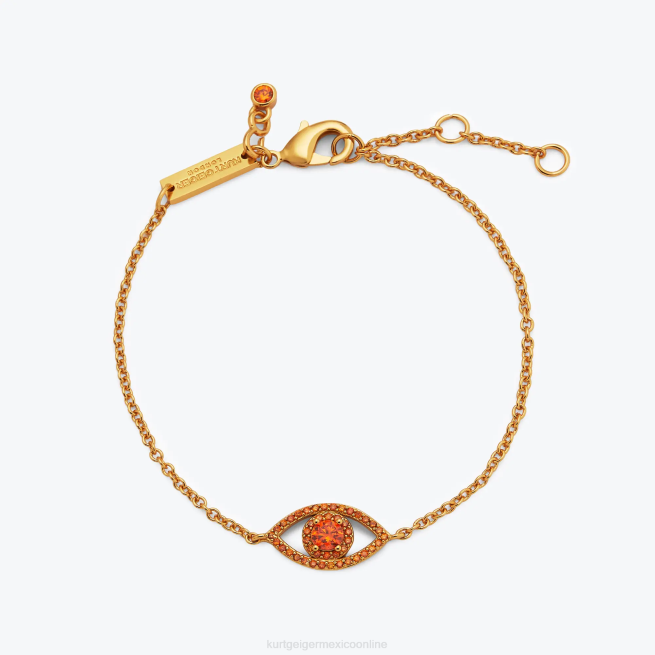 Kurt Geiger pulsera de cadena de mal de ojo de Londres BL0H534 | accesorios naranja mujer