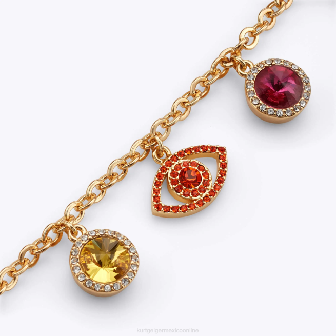 Kurt Geiger pulsera de cristal de mal de ojo de Londres BL0H588 | accesorios oro mujer