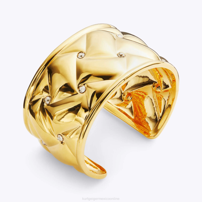 Kurt Geiger pulsera london metal acolchada xl BL0H543 | accesorios oro mujer