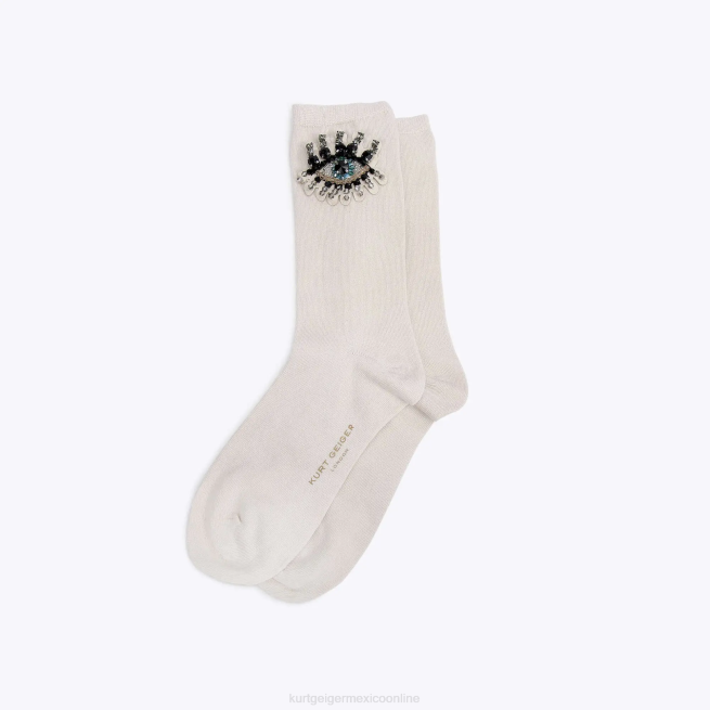 Kurt Geiger calcetín del mal de ojo de Londres BL0H574 | accesorios hueso mujer