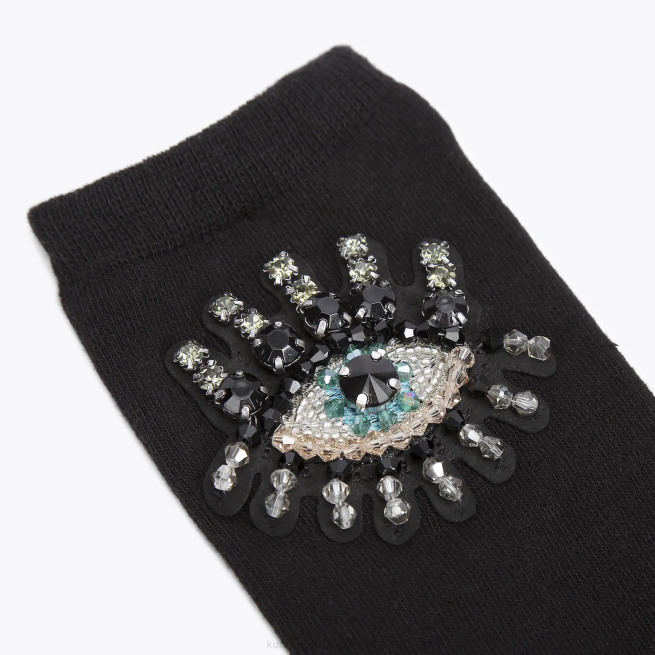 Kurt Geiger calcetín del mal de ojo de Londres BL0H575 | accesorios negro mujer