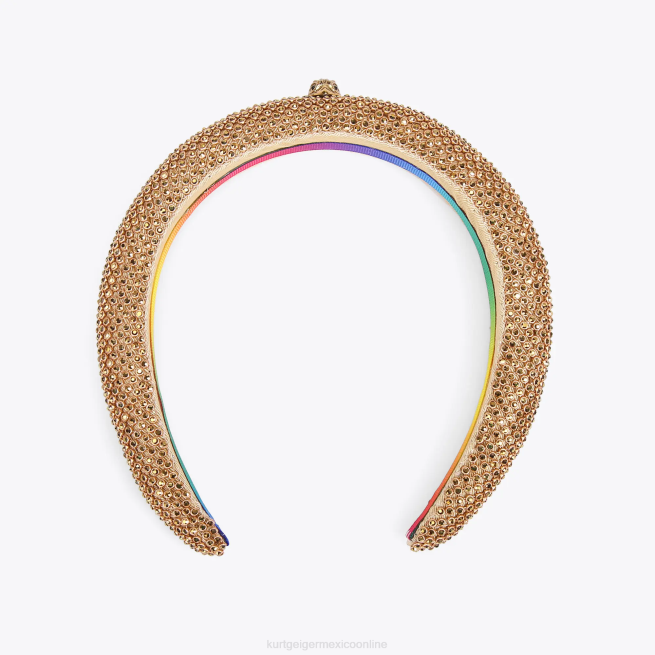 Kurt Geiger diadema de cristal de Londres BL0H515 | accesorios oro mujer