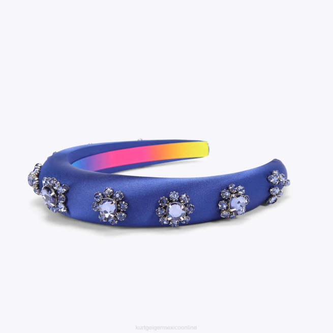 Kurt Geiger diadema de cristal de Londres BL0H576 | accesorios azul mujer