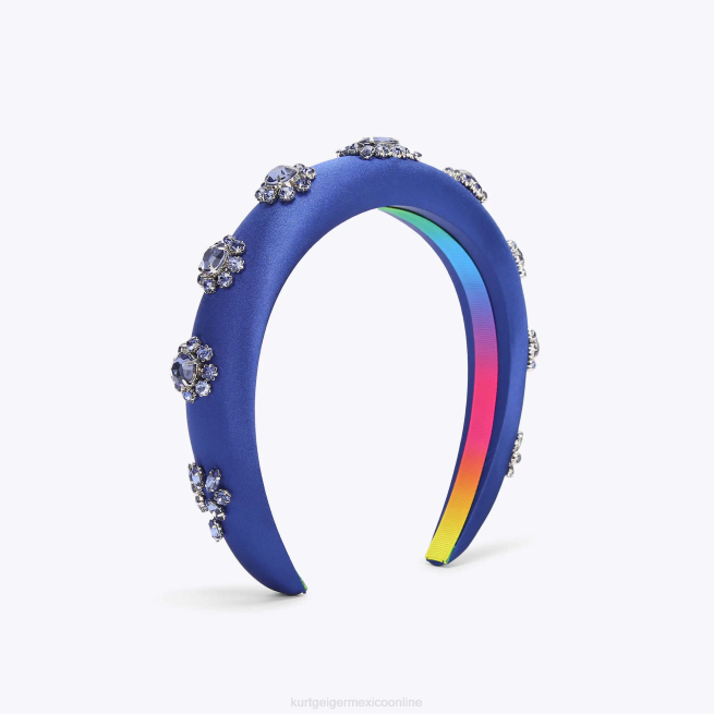 Kurt Geiger diadema de cristal de Londres BL0H576 | accesorios azul mujer
