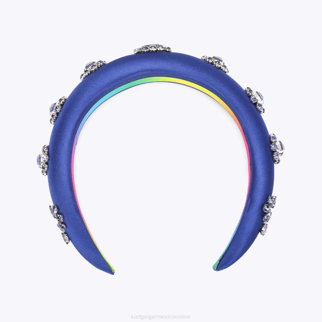 Kurt Geiger diadema de cristal de Londres BL0H576 | accesorios azul mujer