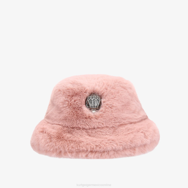 Kurt Geiger sombrero de pescador con amapola de Londres BL0H507 | accesorios rosa mujer