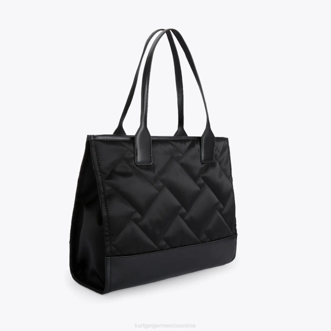 Kurt Geiger Shopper pequeño cuadrado reciclado London BL0H112 | bolsas negro mujer