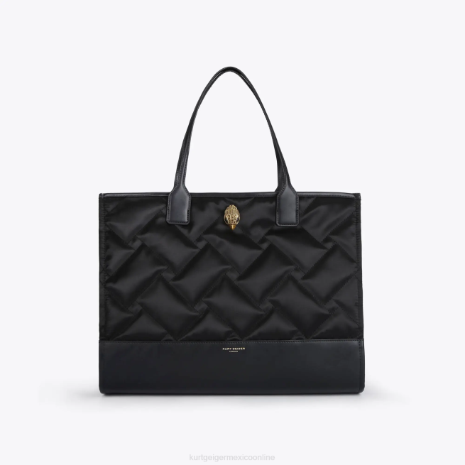 Kurt Geiger bolso shopper cuadrado reciclado londres BL0H283 | bolsas negro mujer