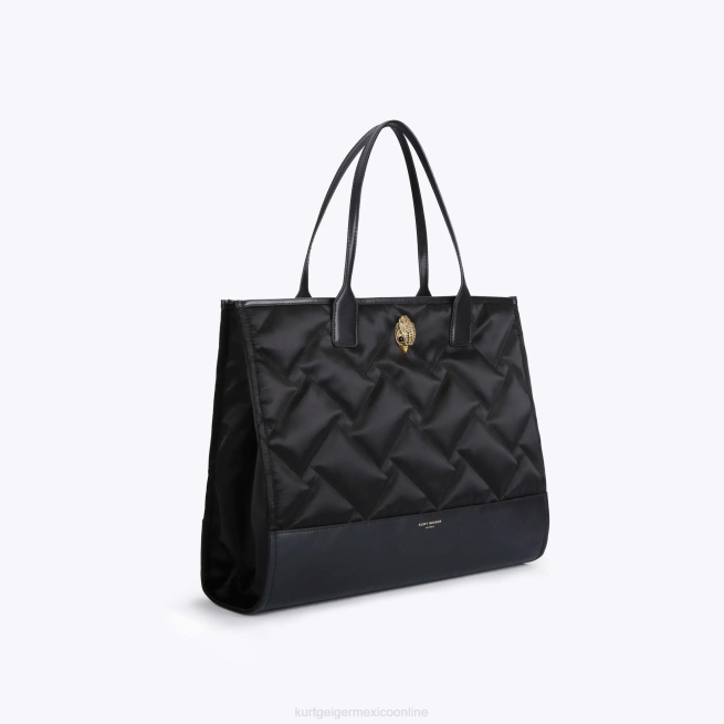 Kurt Geiger bolso shopper cuadrado reciclado londres BL0H283 | bolsas negro mujer