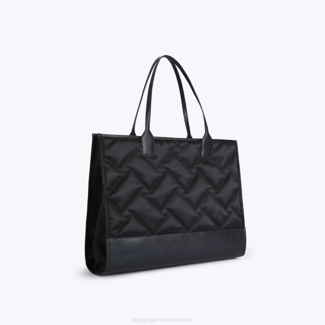 Kurt Geiger bolso shopper cuadrado reciclado londres BL0H283 | bolsas negro mujer