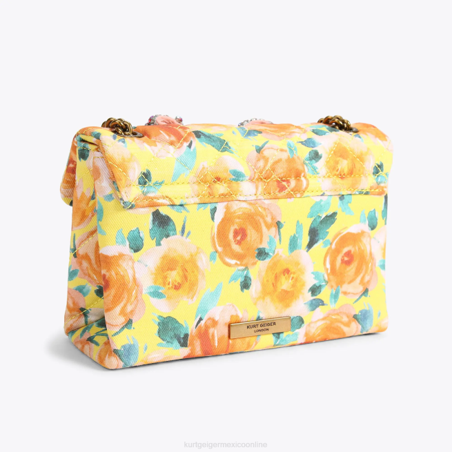Kurt Geiger Londres arco medio kensington BL0H3 | bolsas naranja mujer