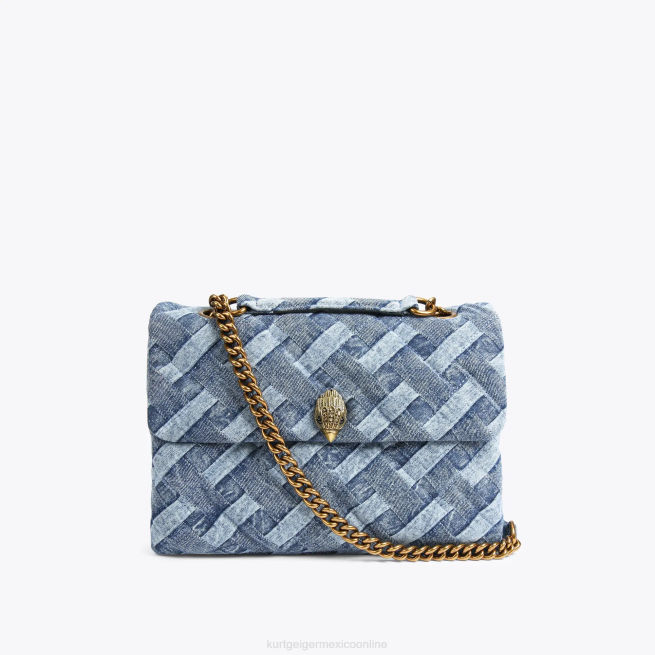 Kurt Geiger Londres grande Kensington suave BL0H84 | bolsas mezclilla mujer