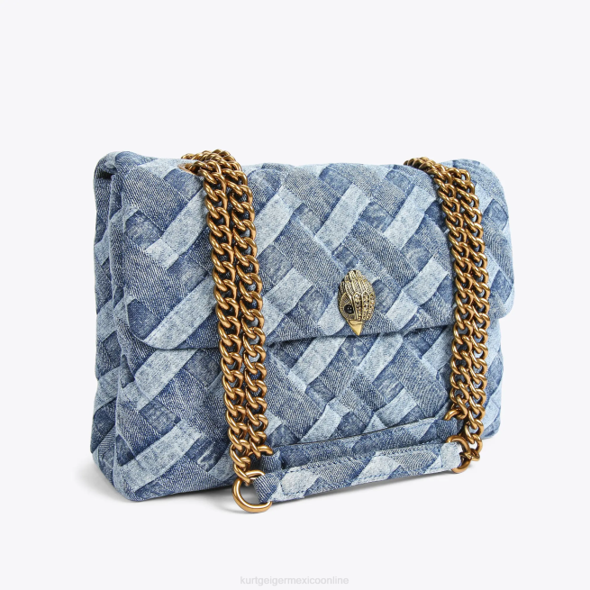 Kurt Geiger Londres grande Kensington suave BL0H84 | bolsas mezclilla mujer