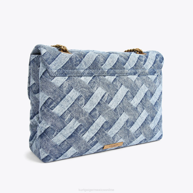 Kurt Geiger Londres grande Kensington suave BL0H84 | bolsas mezclilla mujer