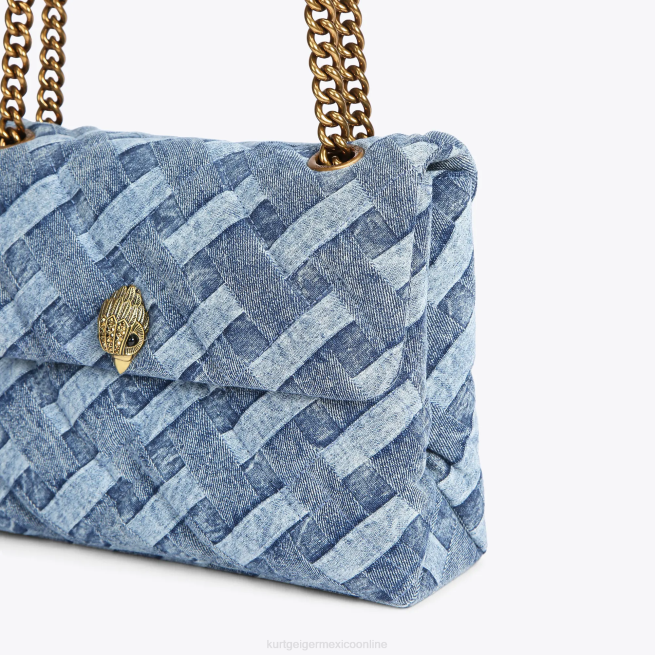 Kurt Geiger Londres grande Kensington suave BL0H84 | bolsas mezclilla mujer