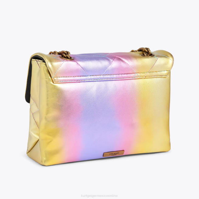 Kurt Geiger Londres grande Kensington suave BL0H94 | bolsas combinación rosa mujer